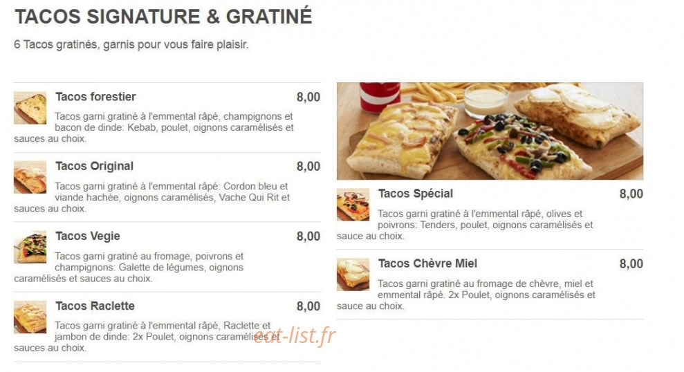 Show Burger — carte page 2