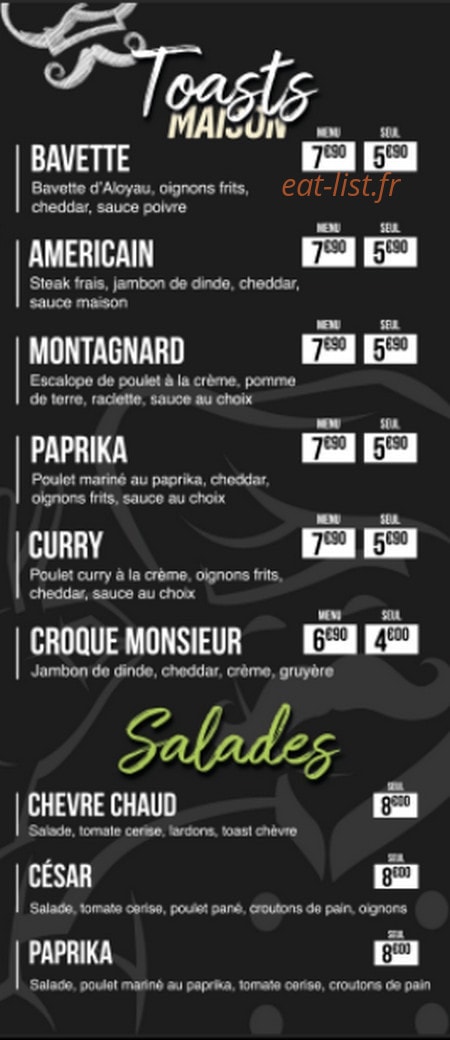 Snack À l'ancienne — carte page 4