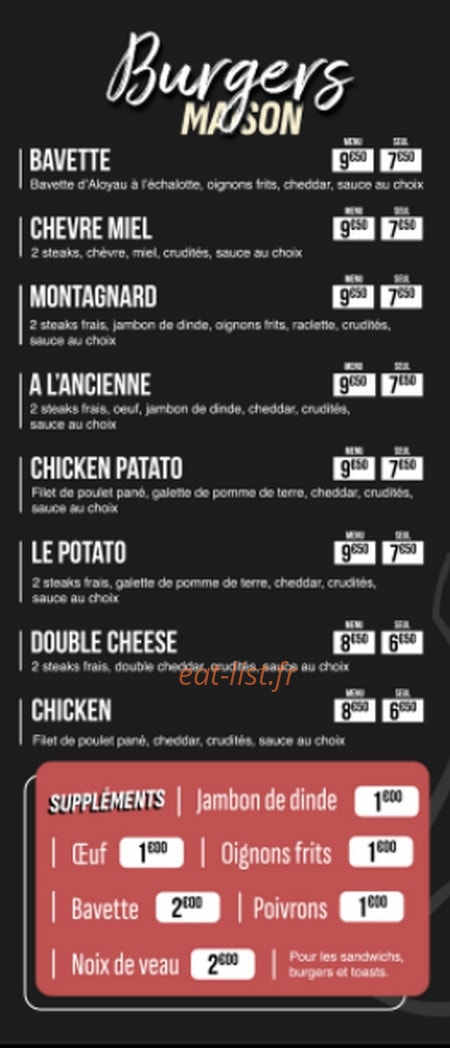 Snack À l'ancienne — carte page 3
