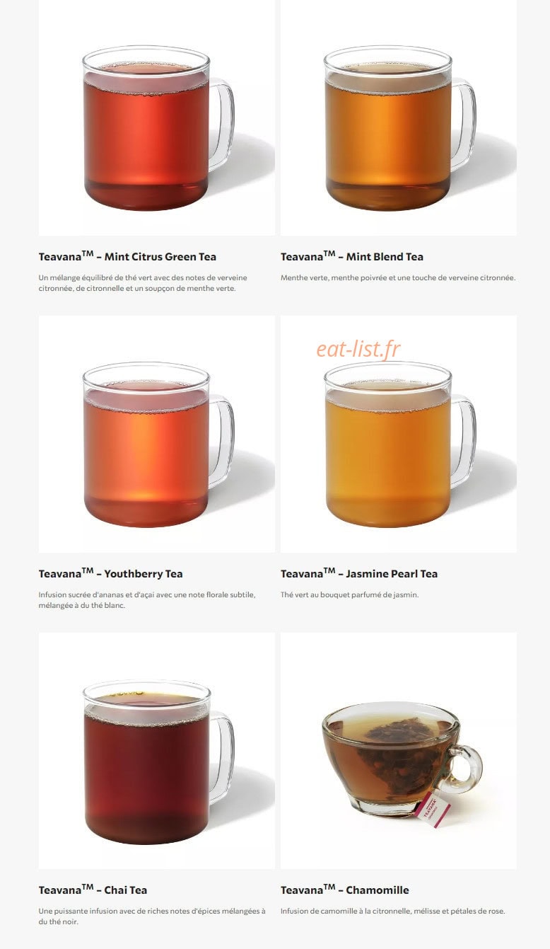 Starbucks Coffee — carte page 11