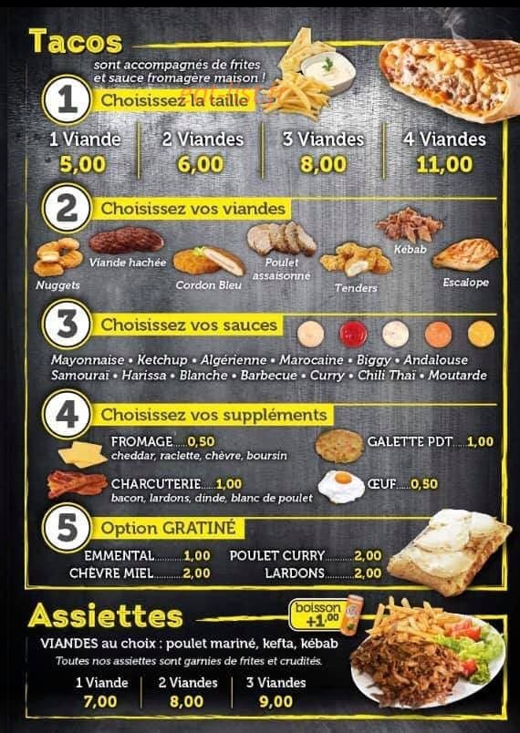 Sud burger — carte page 3