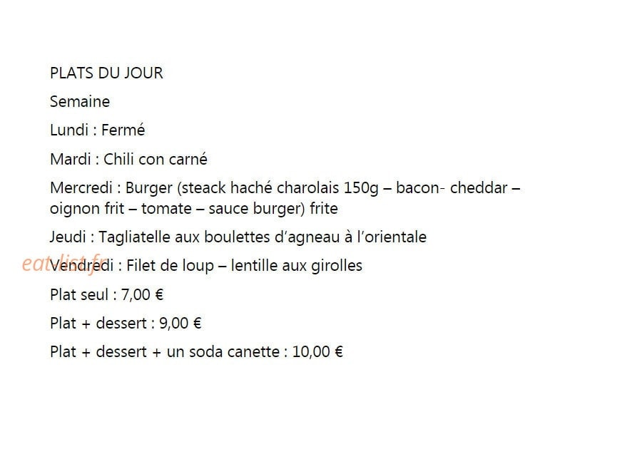 Sur Le Pouce — carte page 2