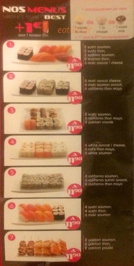 Sushi Best — carte page 4