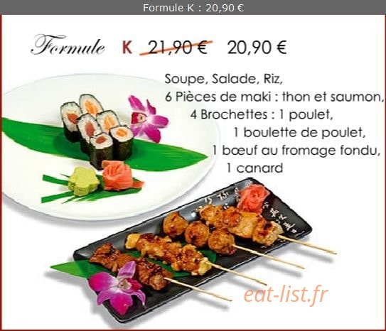 Sushi Boat — carte page 17