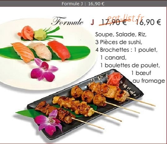 Sushi Boat — carte page 16