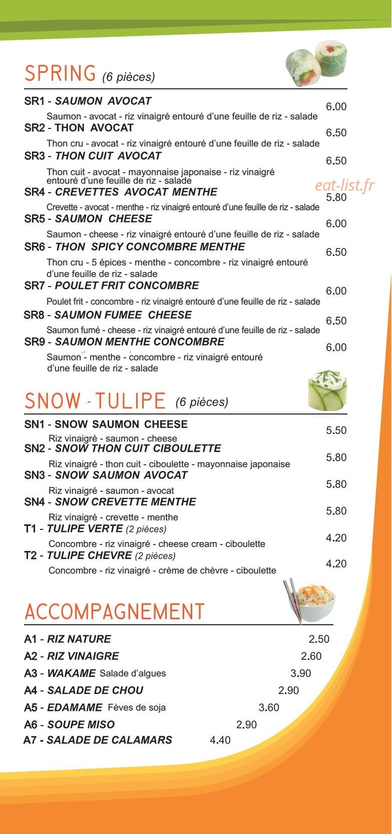 Sushi kawaii — carte page 4