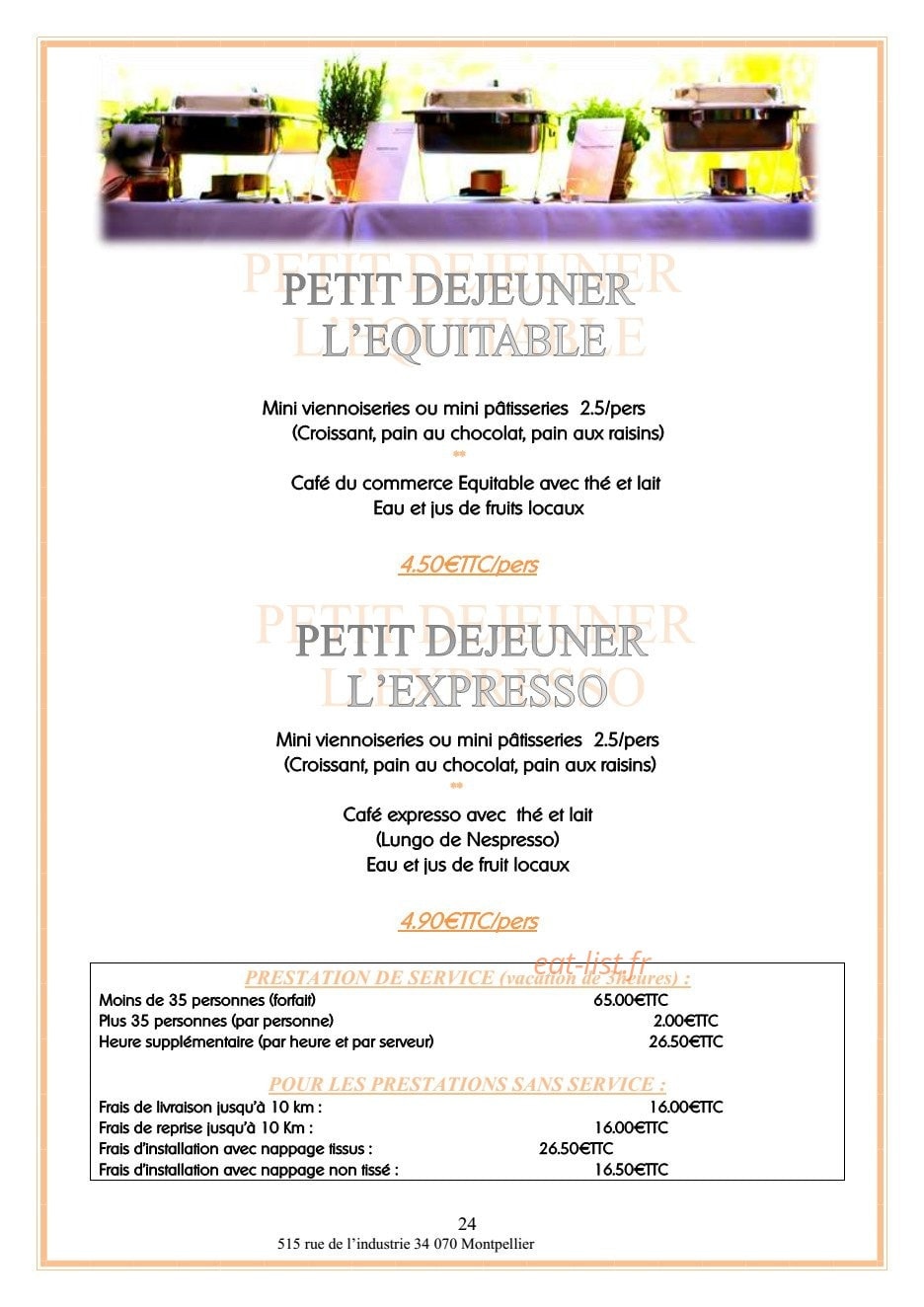 Table de cana — carte page 15