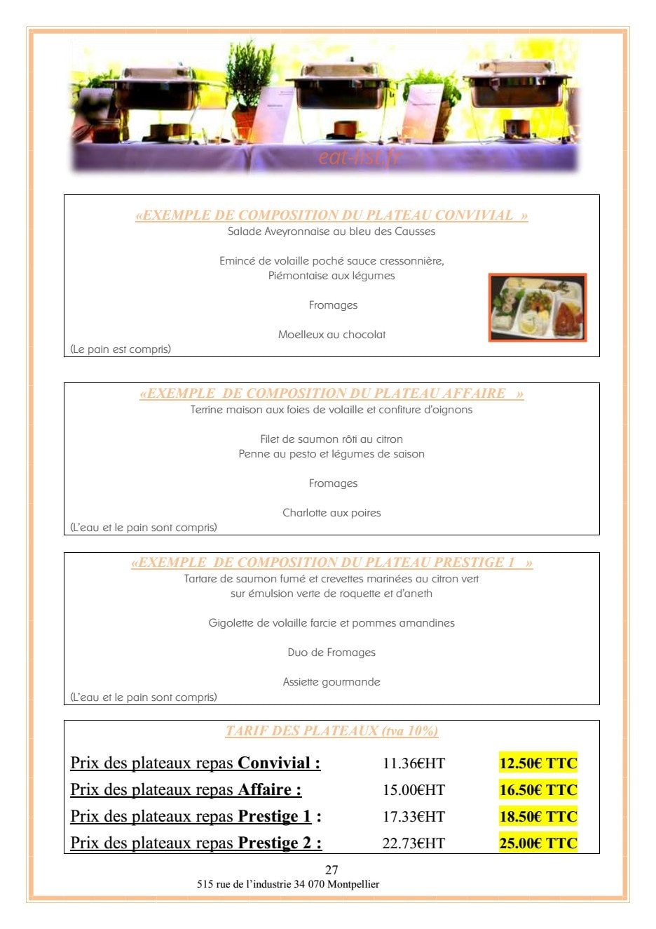 Table de cana — carte page 17