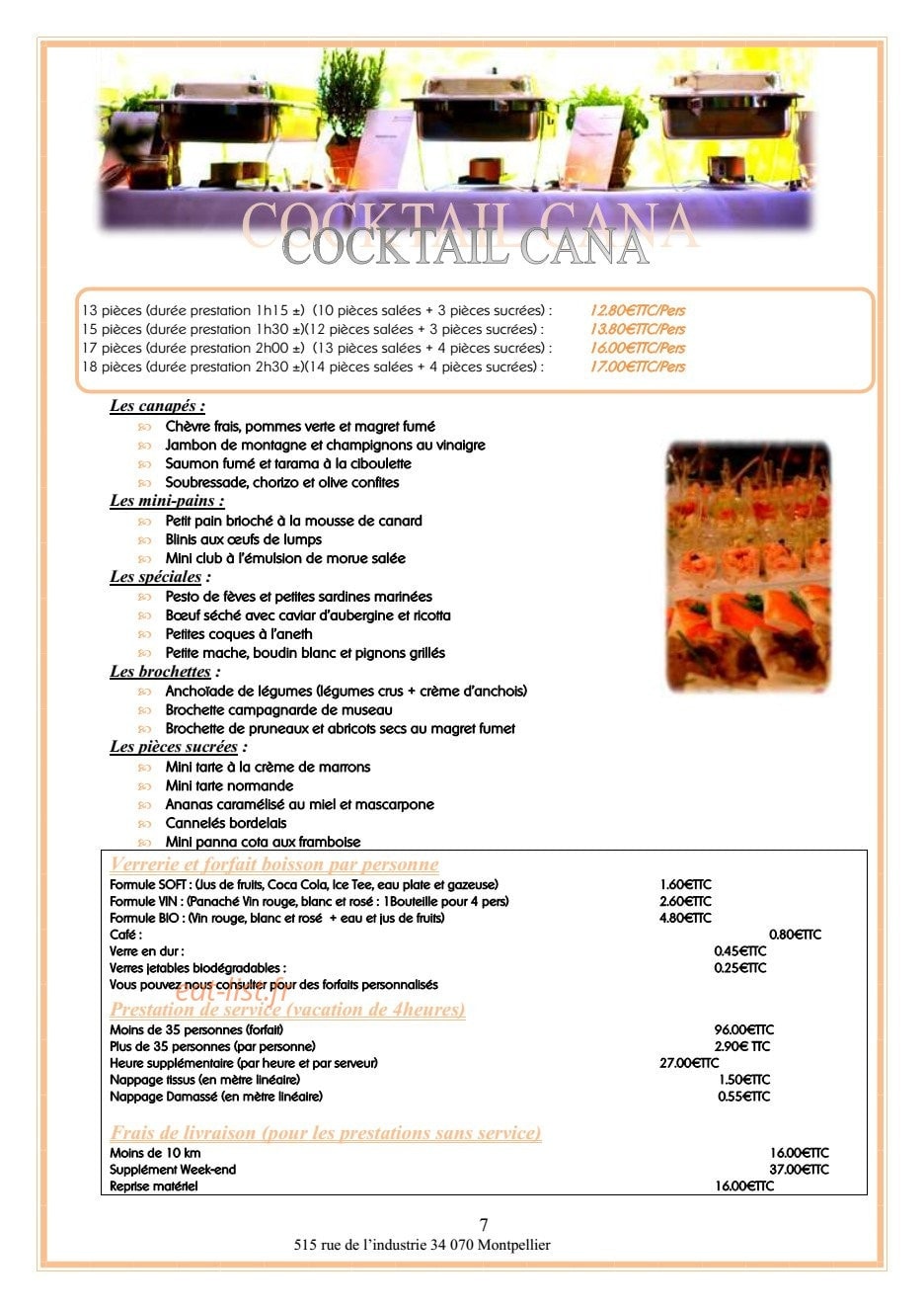 Table de cana — carte page 2
