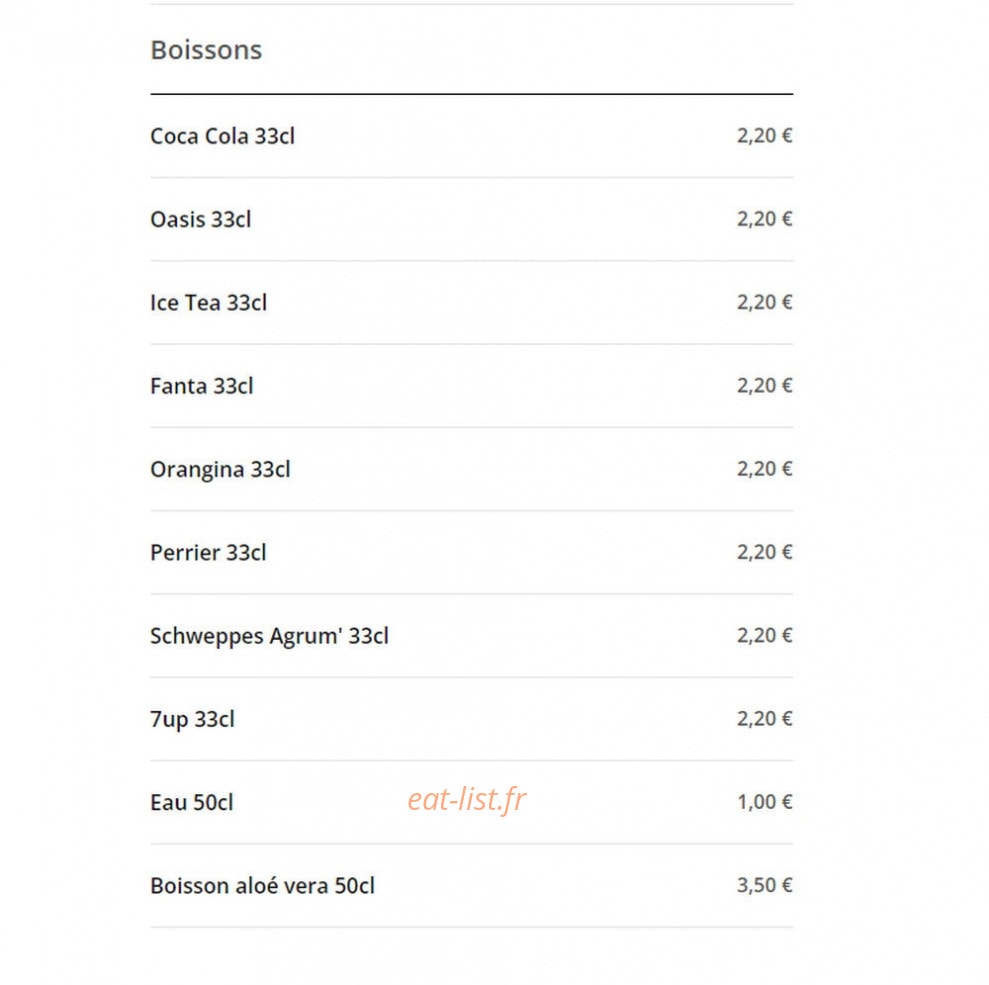 Takô Sushi — carte page 8