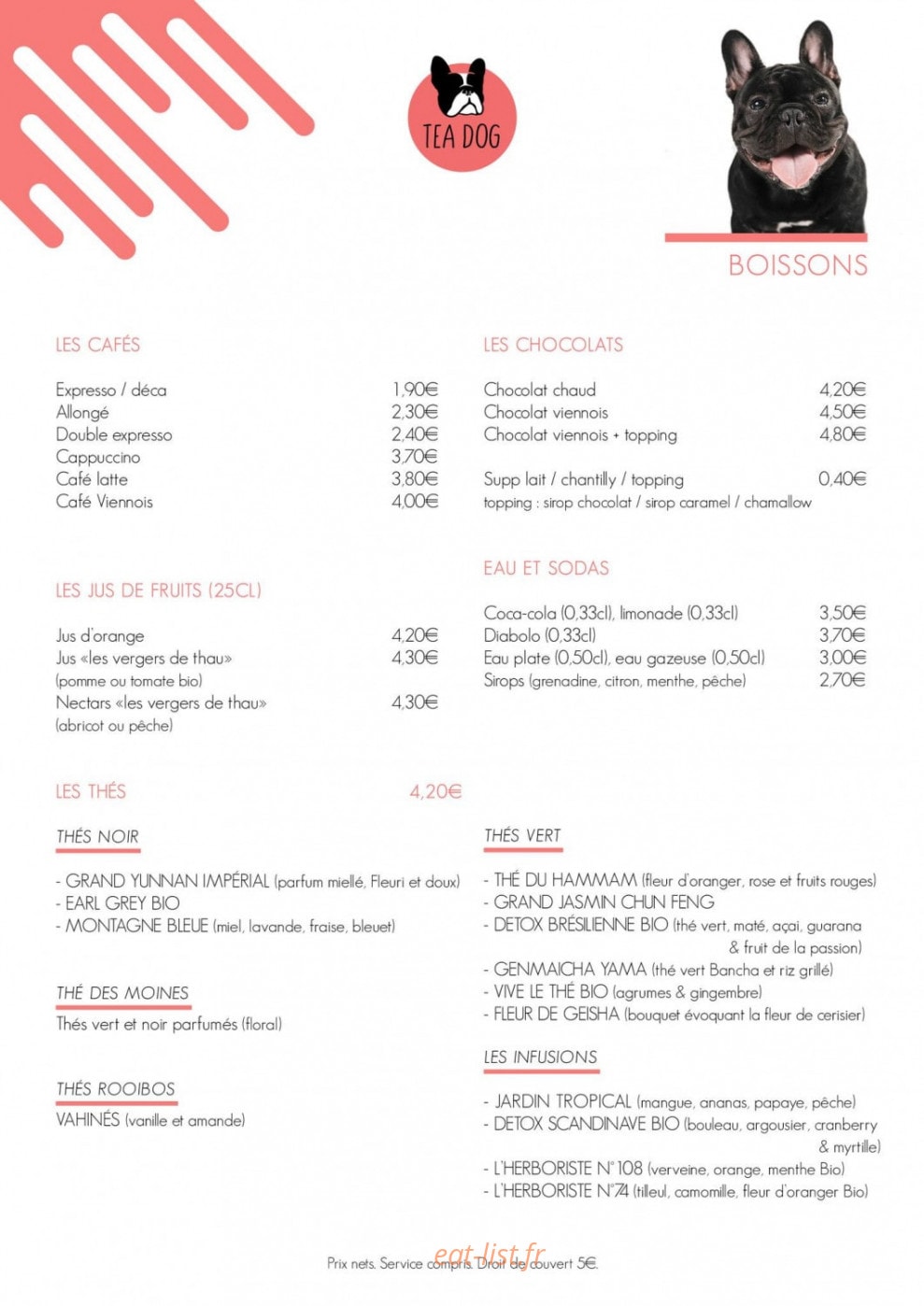Tea Dog — carte page 2