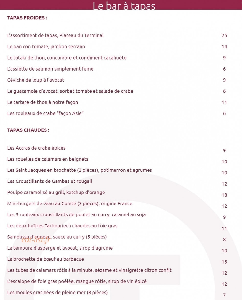 Terminal #1 — carte page 8