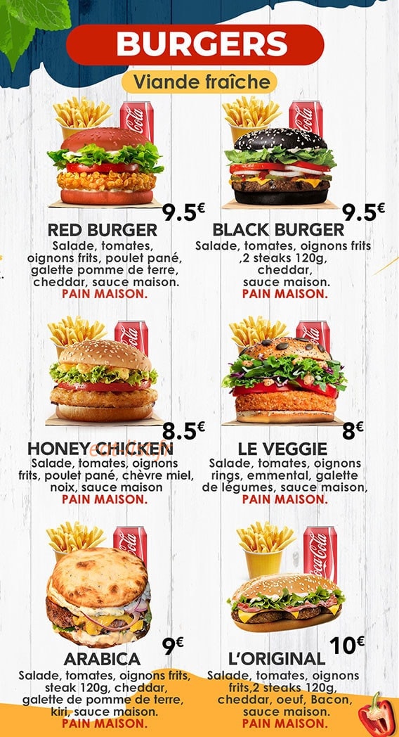 The Street Food — carte page 5