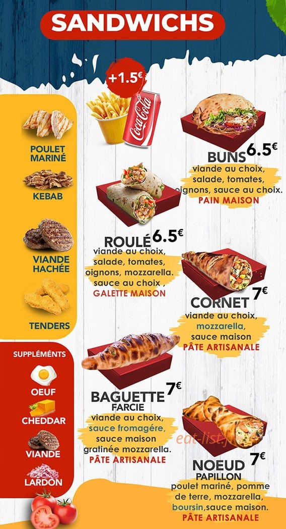 The Street Food — carte page 4