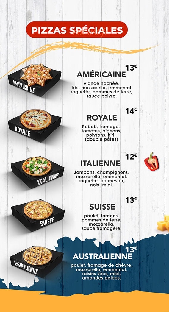 The Street Food — carte page 3