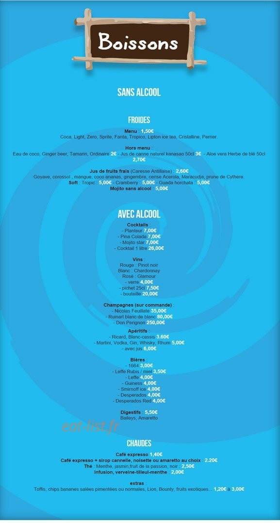 Tropic Addict — carte page 3