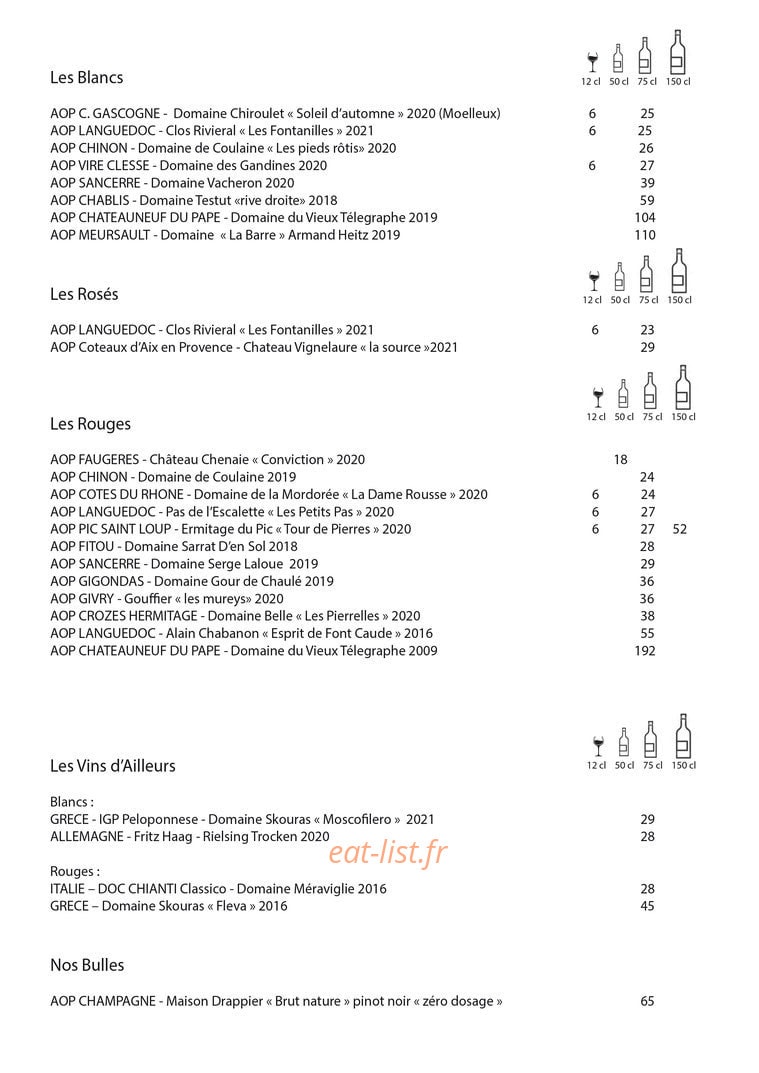 Umami — carte page 4