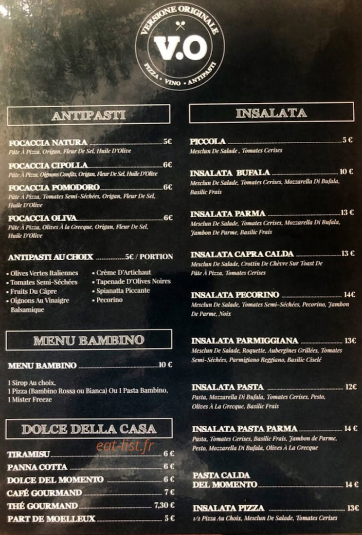 Versione Originale — carte page 1