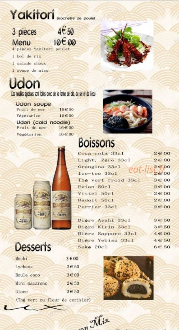 Wasabi Sushi — carte page 6