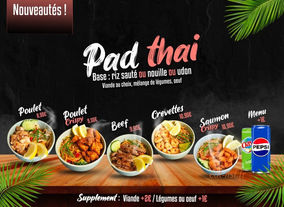 Carte et menu de yoi sushi à Montpellier — 1