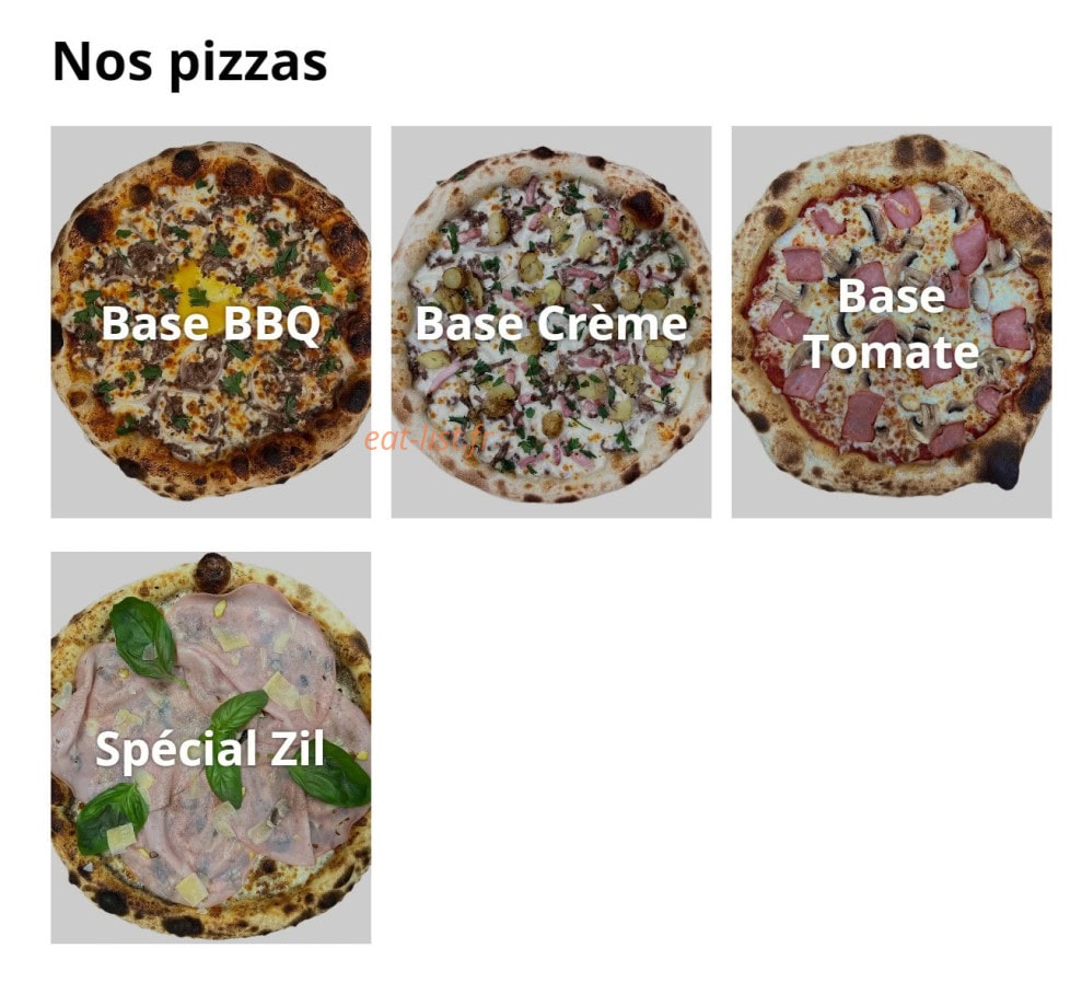 Zil Pizza — carte page 2