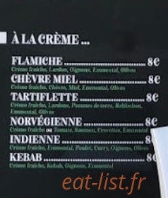 Alto Pizza — carte page 2