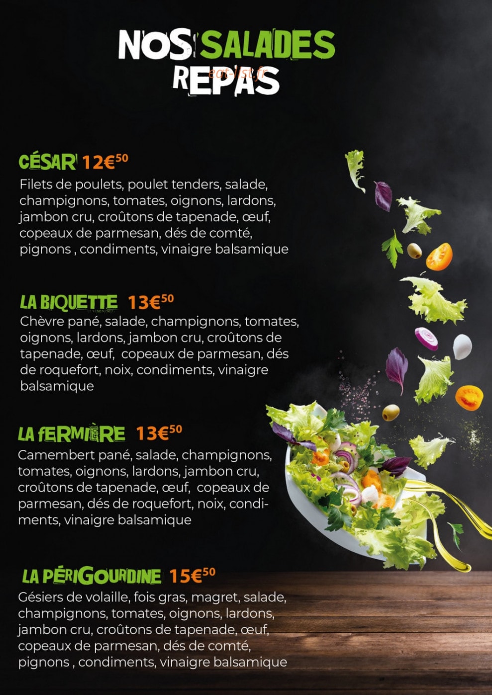 Horizon pizza — carte page 2