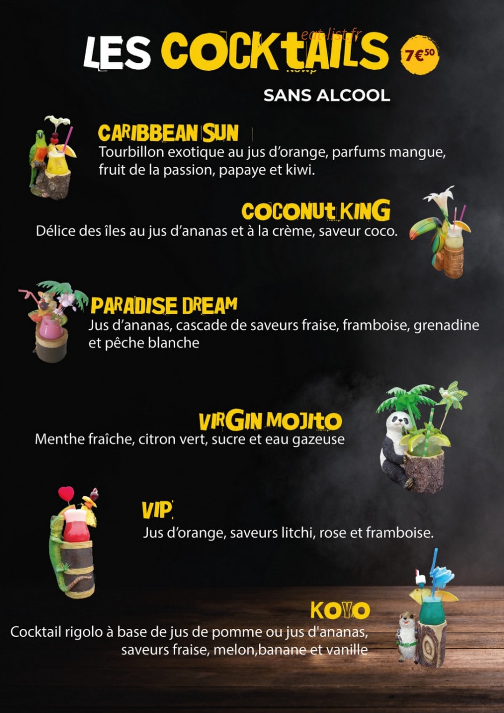 Horizon pizza — carte page 8