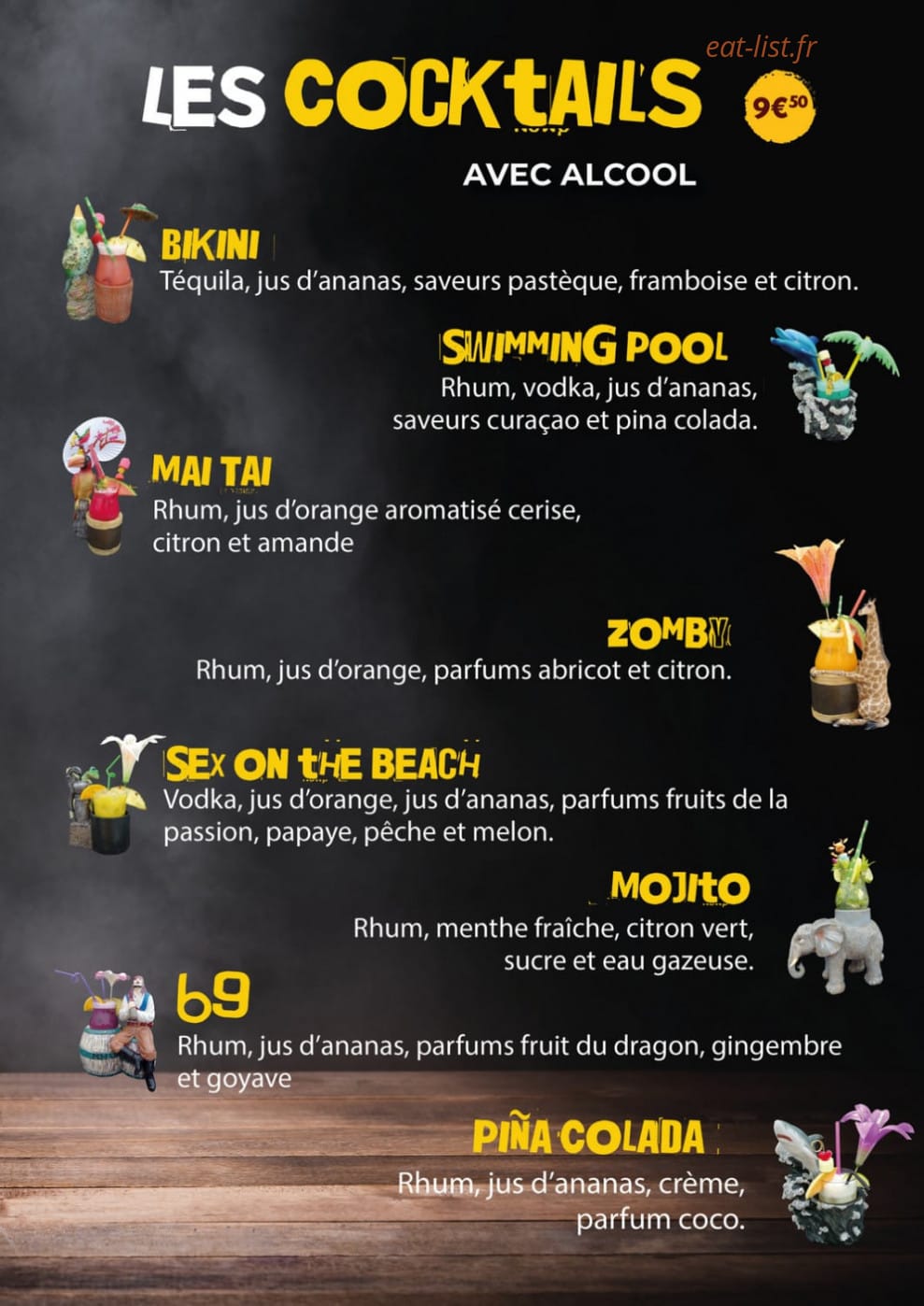 Horizon pizza — carte page 9