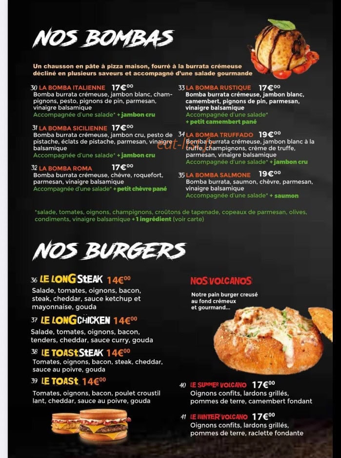 Horizon pizza — carte page 3