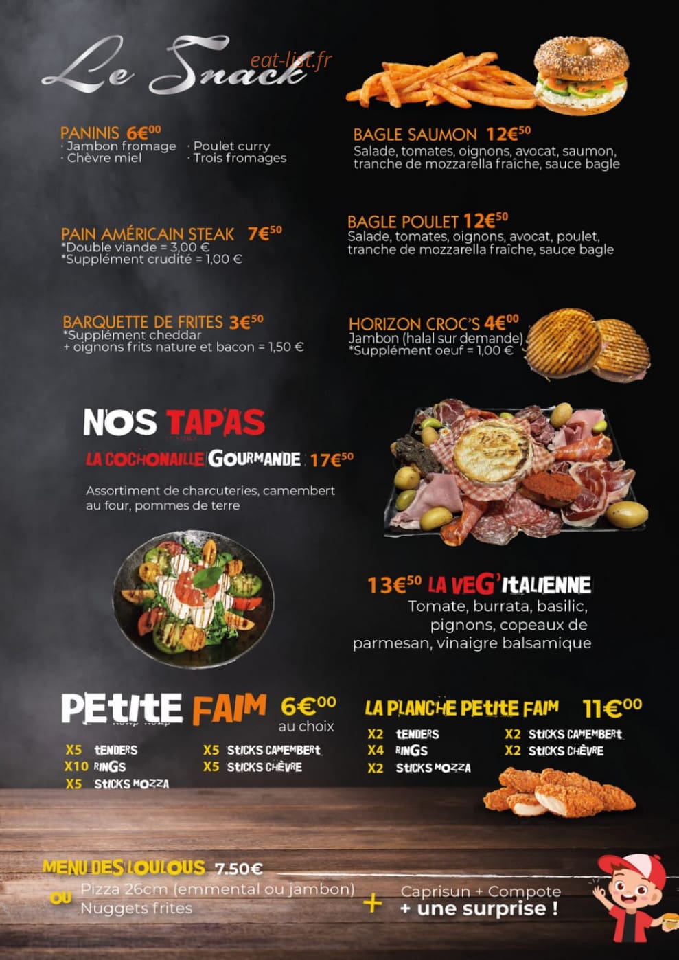 Horizon pizza — carte page 7