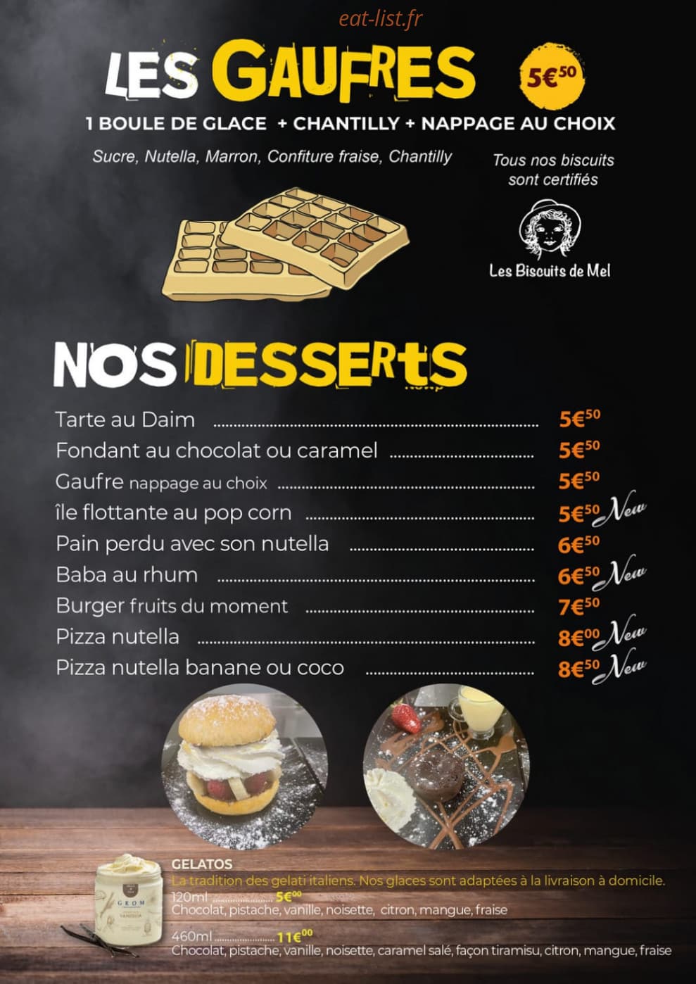 Horizon pizza — carte page 6