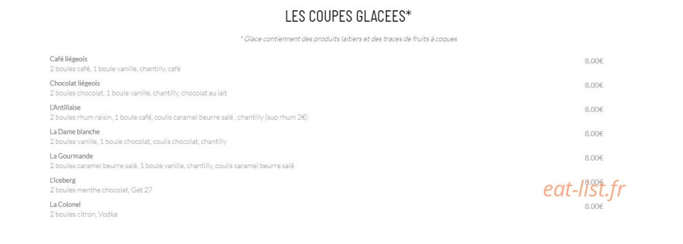 La Brasserie des Sens — carte page 5
