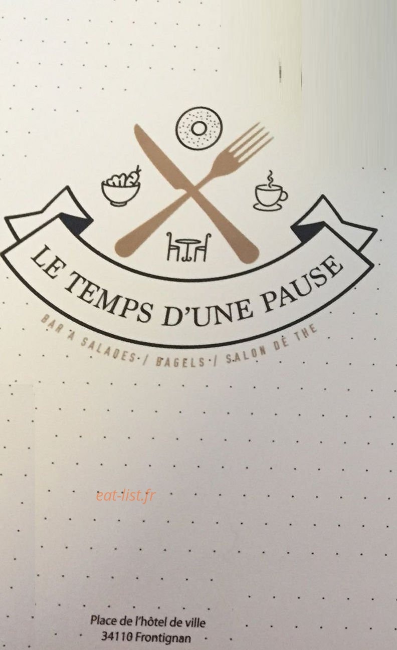 Le temps d'une pause — carte page 1