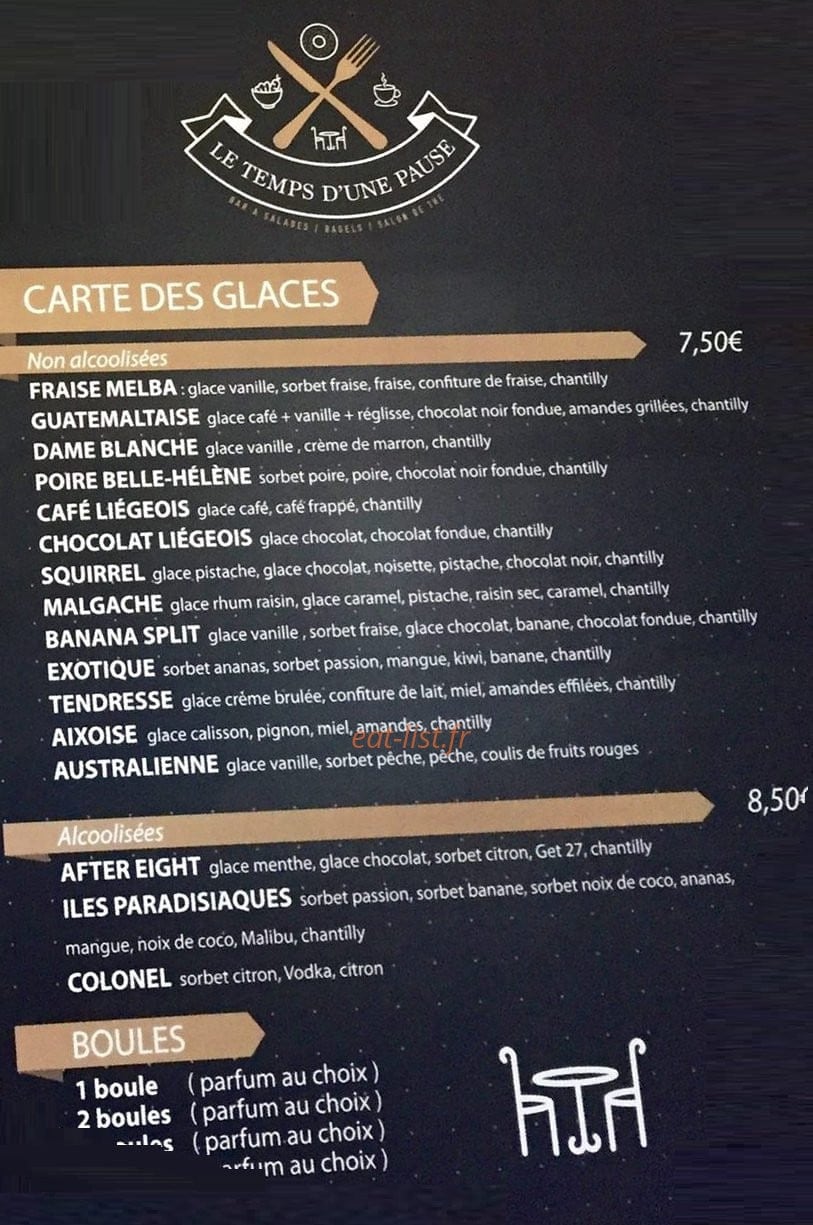 Le temps d'une pause — carte page 3