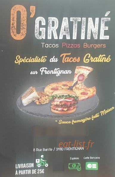 O' Gratiné — carte page 1