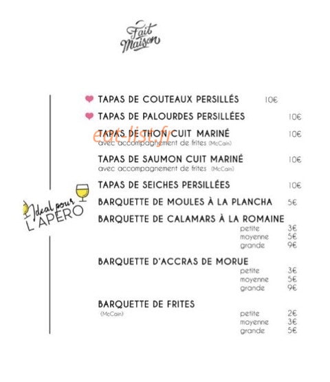 Ô Huîtres — carte page 4