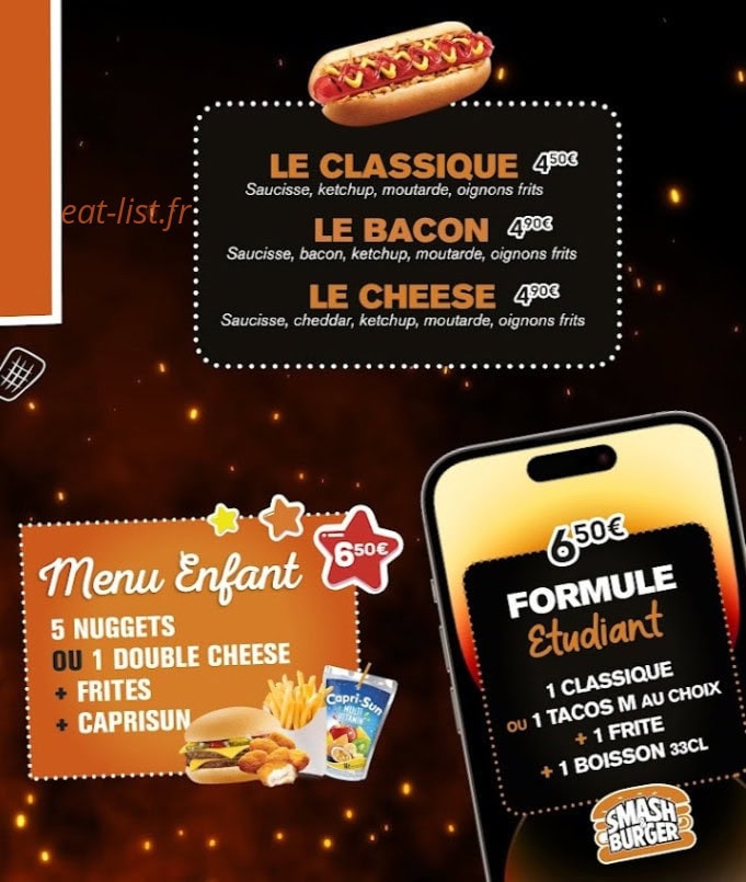 Smash & Burger — carte page 5