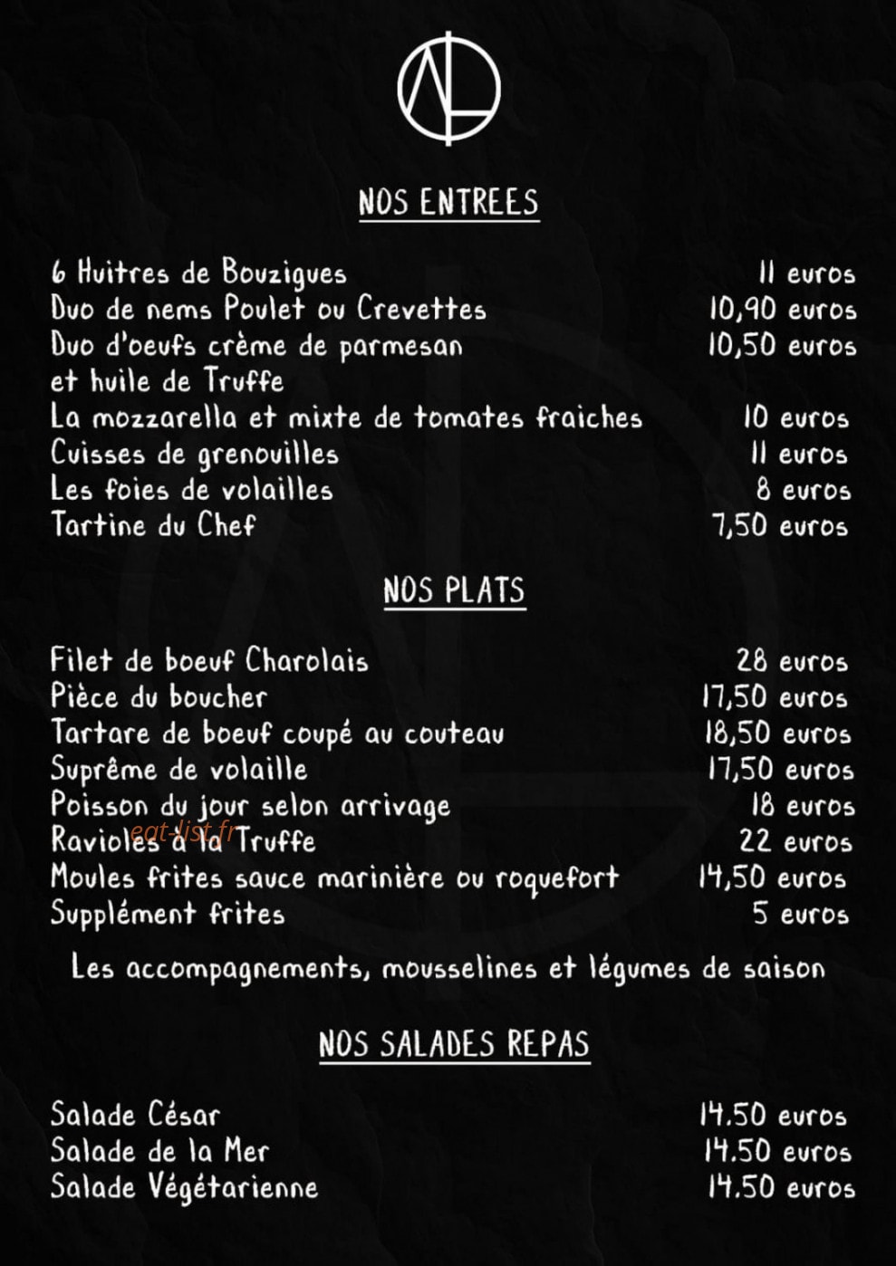L'Addictif — carte page 1