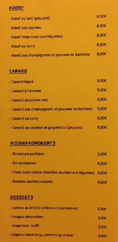 Saigon Wok — carte page 7