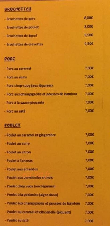 Saigon Wok — carte page 6