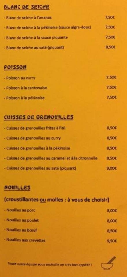 Saigon Wok — carte page 5