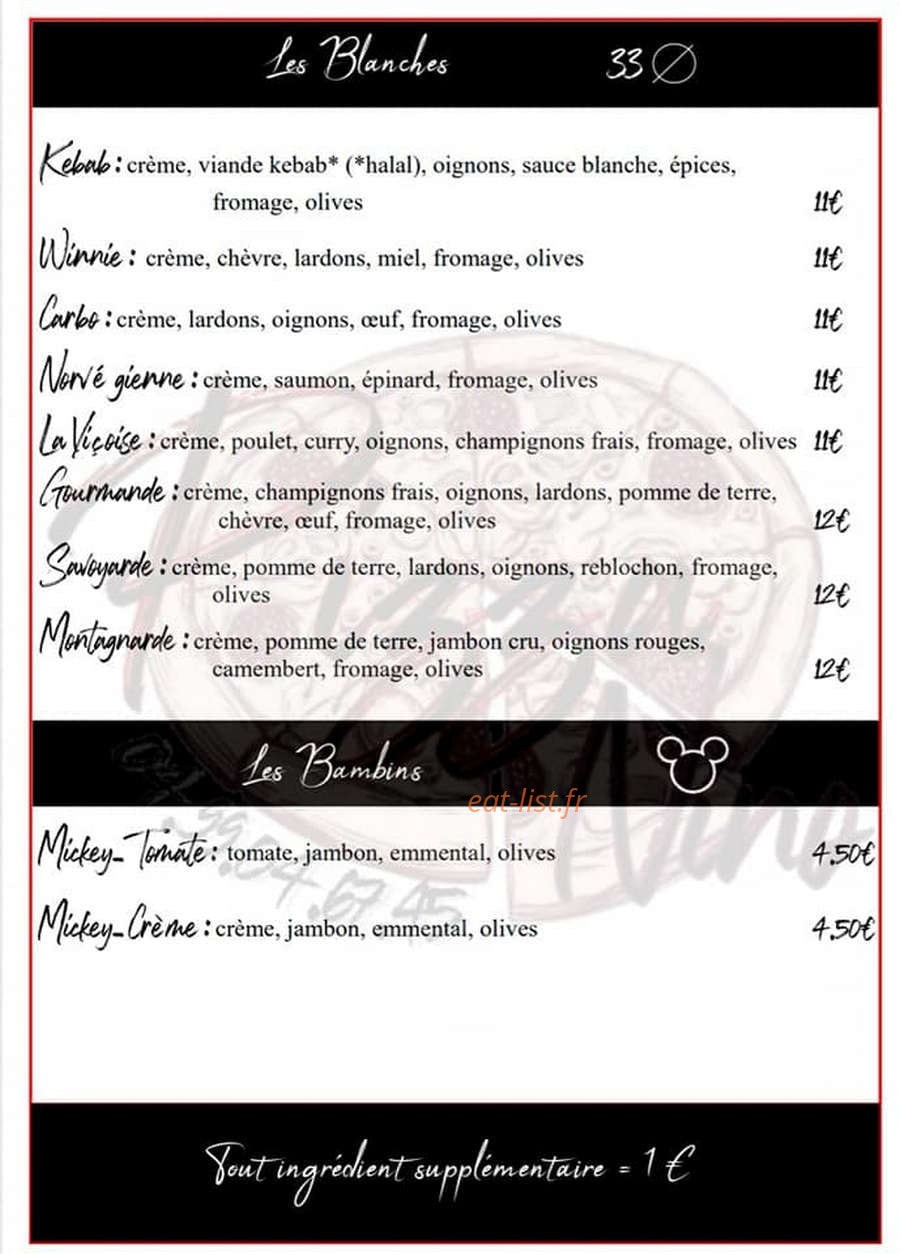 Pizza Nino — carte page 2