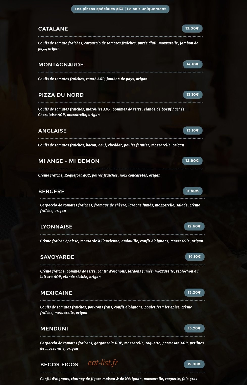 Le Vieux Four — carte page 2