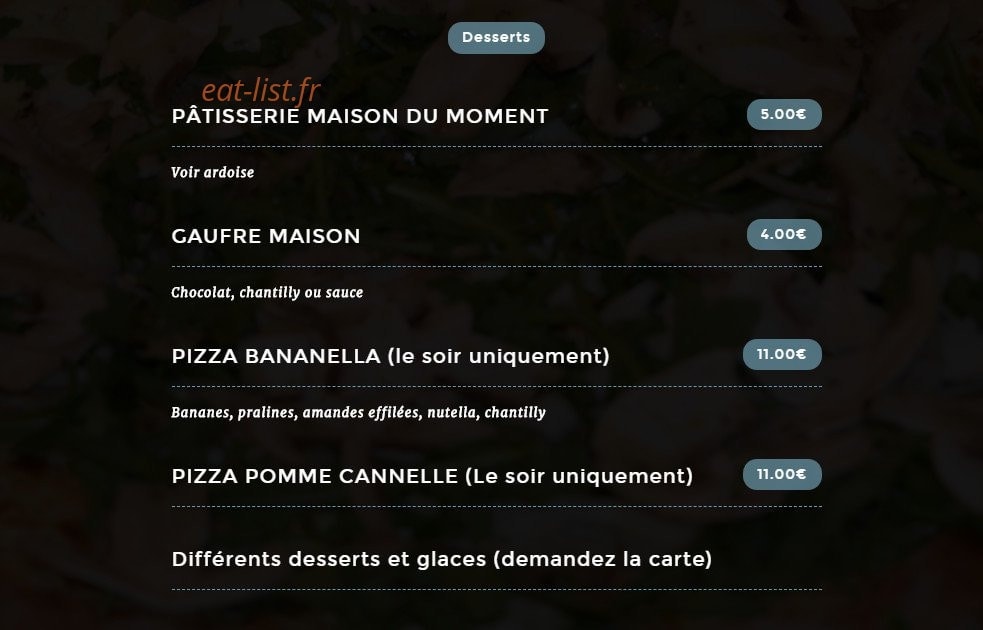 Le Vieux Four — carte page 7