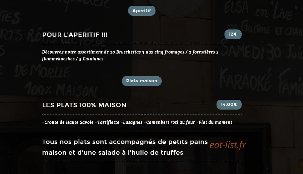 Le Vieux Four — carte page 6