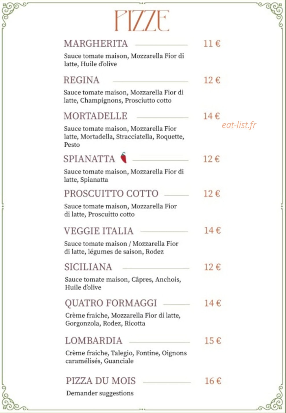Al Bambino — carte page 2