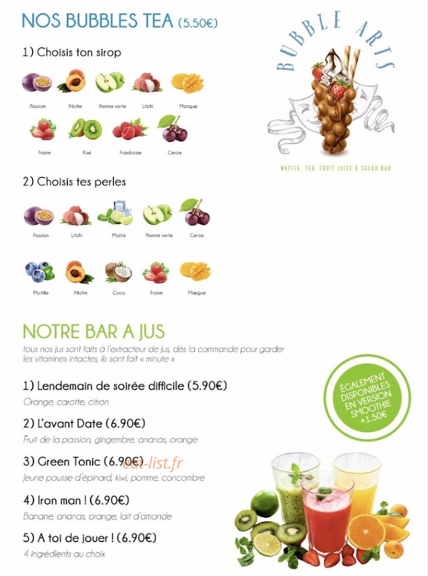 Bubble Arts — carte page 3