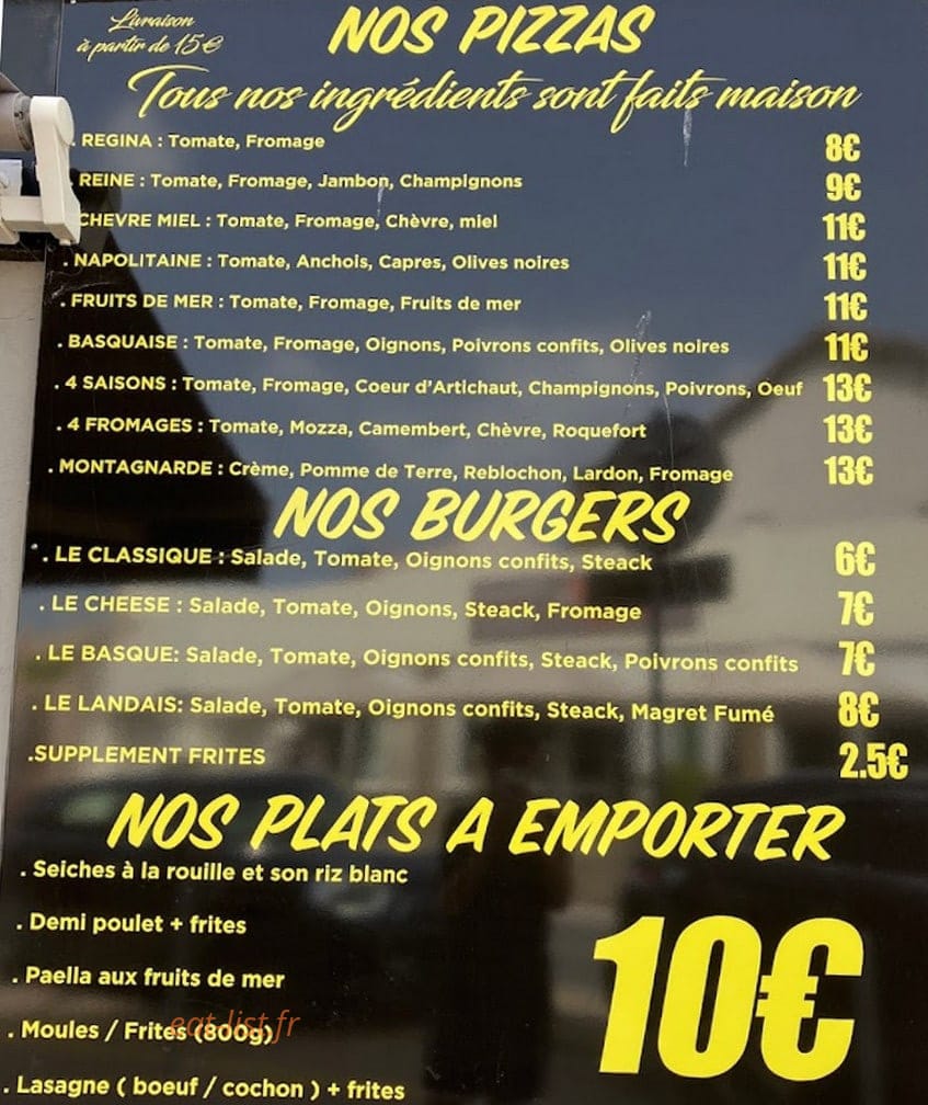 Centersnack — carte page 1