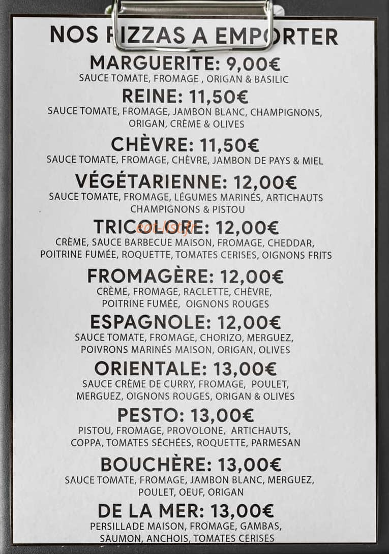 La Brasserie du midi — carte page 2